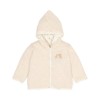 Beige omkeerbaar jasje met leeuwtjes - Reversible cardigan vanilla melee